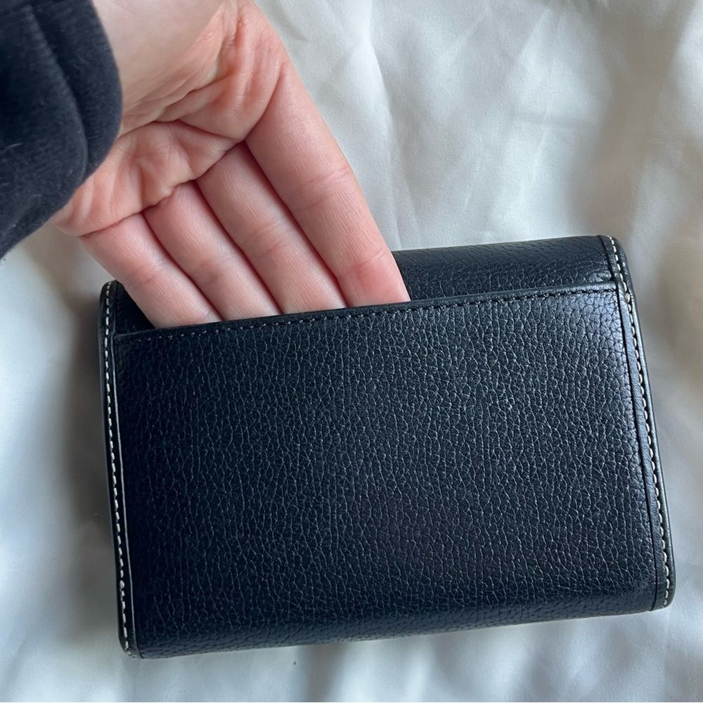 COACH Black Y2K Hampton Trifold Wallet Cardholder Bucket SoHo - Picture 7 of 9